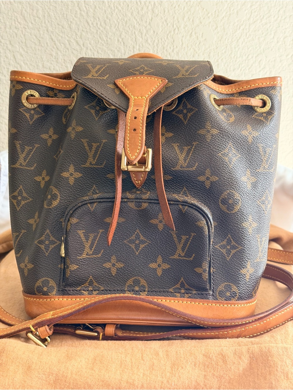 Louis Vuitton Brown Monogram Canvas Montsouris Backpack